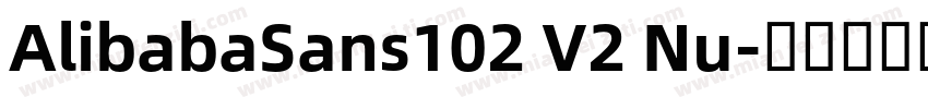 AlibabaSans102 V2 Nu字体转换